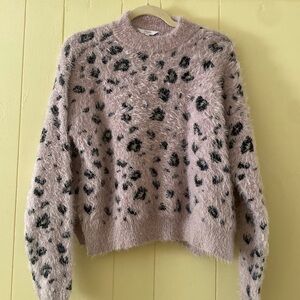 Candie’s pink leopard print sweater
